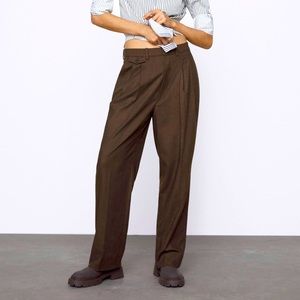 Zara dad cropped pants